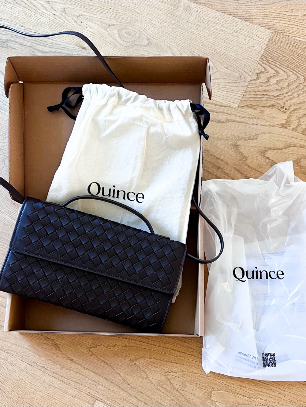 New Quince Eloise Handwoven Clutch - Picture 10 of 13